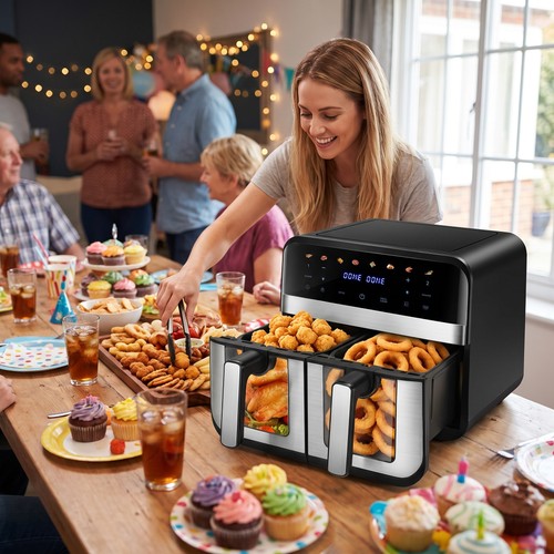 Double basket air fryer - air,