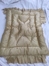 Vintage victorian  genuine silk  Pillow pram cover  Antique  fabric damaged
