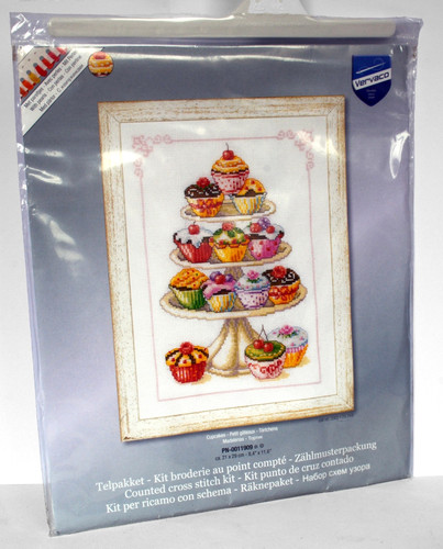 Vervaco cupcakes counted cross - counted,