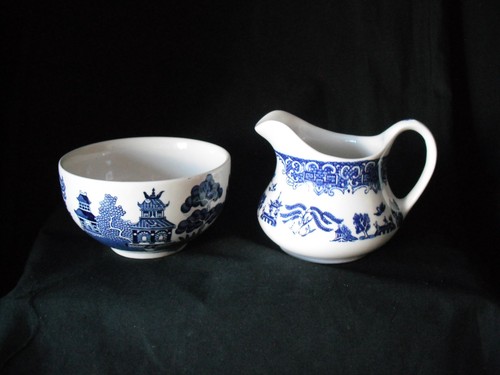 Vintage blue white - vintage, &