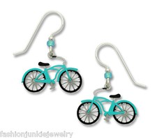 Old Fashioned Bicycle Earrings