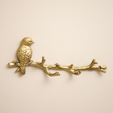 Gold Bird On Branch 4 Hook