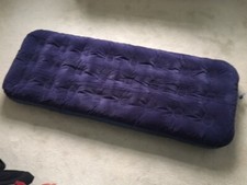 Two Single Blue Flocked