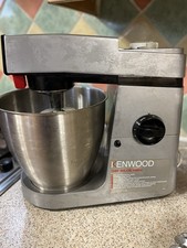 Vintage Kenwood Chef Major KM250 Stainless Steel w/ attachments & Glass Jug