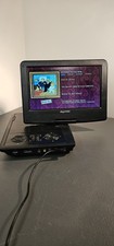 MAXTEK AVD968 Black DVD Player Portable No Remote.With Carry On Case.180° Screen