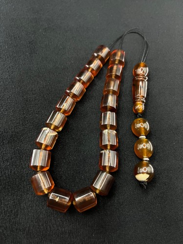 Authentic blue amber komboloi - authentic,