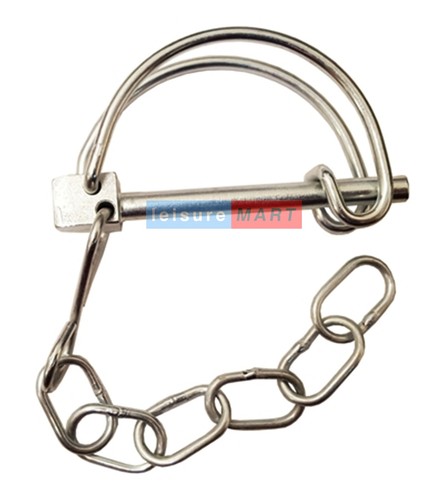 Pipe clip and chain used - pipe,