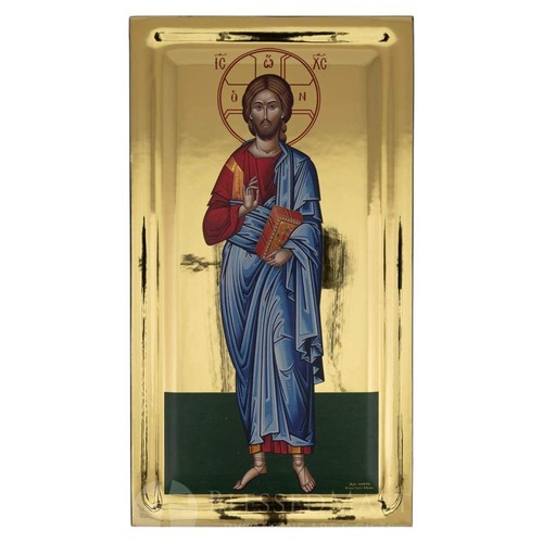 Christ blessing icon gold - -,