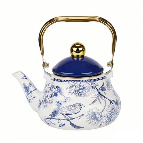 Enamel tea kettle - tea, classic