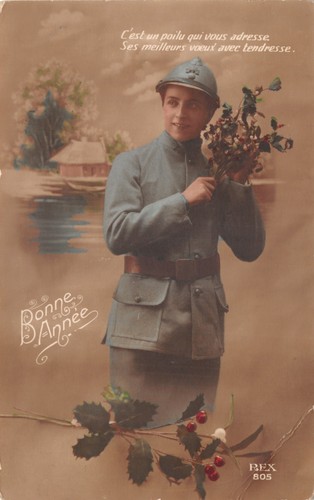 World war romatic postcard - world,