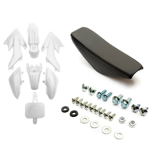 Pitbike dirtbike plastic white - plastic,