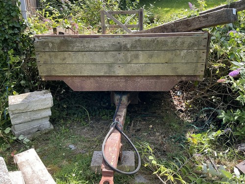Tipper trailer wooden sided - trailer, ,