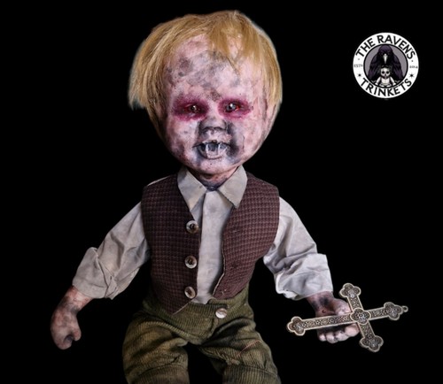Creepy doll vampire horror - doll,