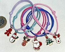 6 CHRISTMAS FRIENDSHIP BRACELETS STOCKING FILLERS, CRACKERS, TABLE GIFTS, PRIZES