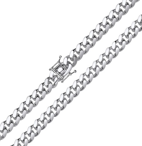 Sterling silver 8mm miami - sterling,