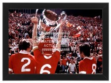 FRAMED 1984 EUROPEAN CUP TROPHY LIVERPOOL QUALITY PHOTO PRINT HUGHES CASE NEAL