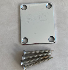 Squier Neck Plate for Fender Strat Tele electric guitar Neckplate + 4 screws