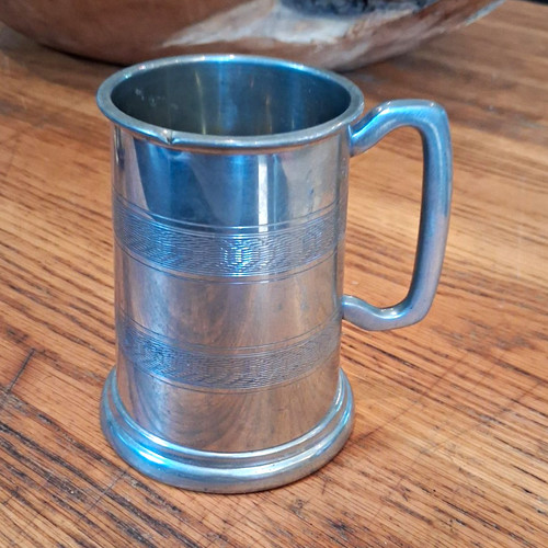 Sheffield pewter beer tankard - pewter,