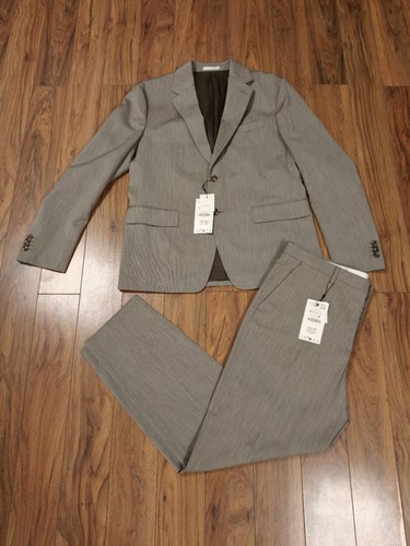 Zara men suit grey - men's,