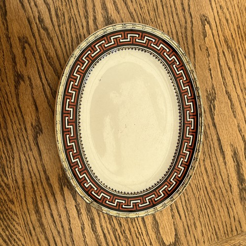 Oval minton plate c1857 - oval, bb