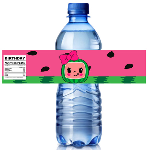 Watermelon birthday water - watermelon,