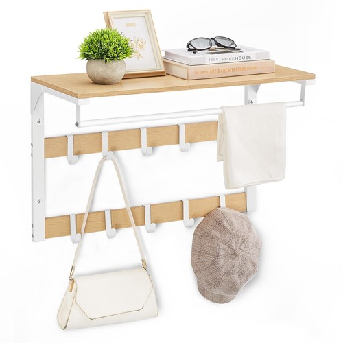 Wall mounted coat rack - mounted, shelf