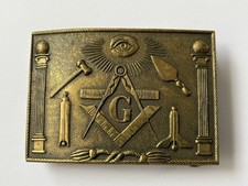 Old Masonic Belt Buckle.