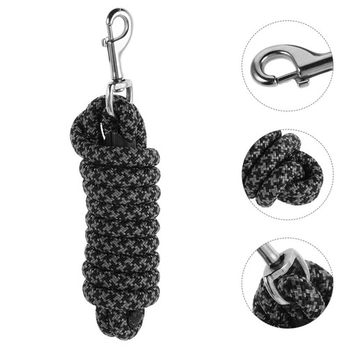 Black nylon knotted western - black,