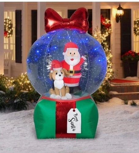 Led snow globe - led, present