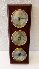 Vintage Barigo Wall Weather Station Barometer, Thermometer & Hygrometer