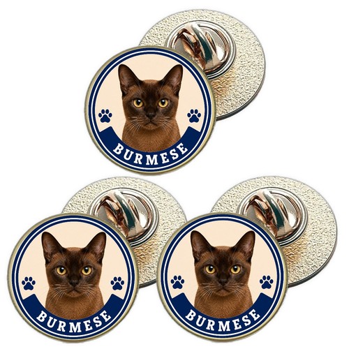 Burmese cat lapel - x,