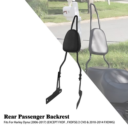 Black passenger backrest sissy - backrest,