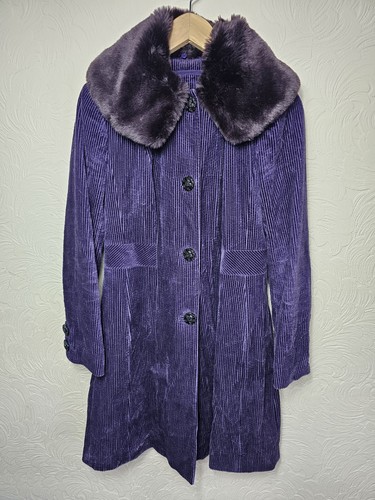 Per una purple corduroy coat - per,