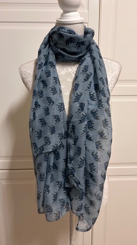 Blue grey elephant pattern - elephant,