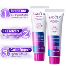 2x Purple Whitening Toothpaste