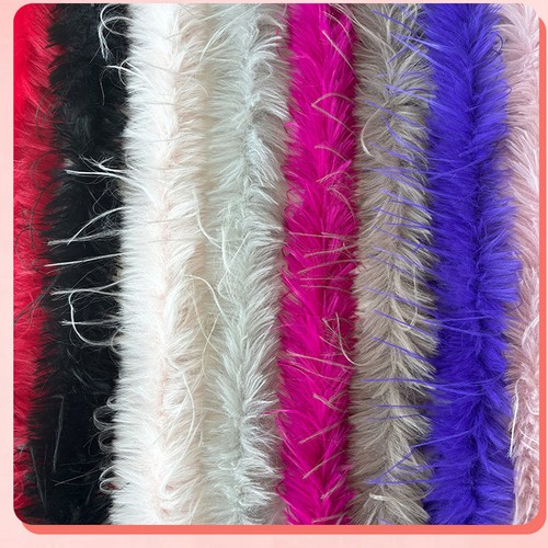 Faux raccoon fur strips - 2m,