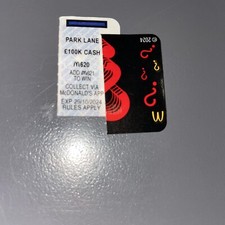 UNUSED McDonald’s M620 - Park Lane - £100k Cash - Monopoly Power Peel