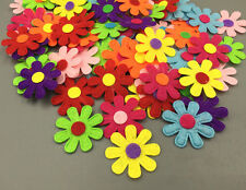 DIY 100pcs Flowers Felt Appliques Fabric Flower decoration Non-woven Crafts 27mm