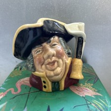 Royal Doulton Miniature Character Toby Jug Town Crier D6544 David B Biggs