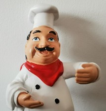 Chef In A Hat with Red Neckerchief Resin Figurine- Kitchen Decor