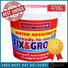 FIX GROUT TILE ADHESIVE INTERNAL USE IDEAL FOR SHOWERS WATER RESISTANT NEW 470G 