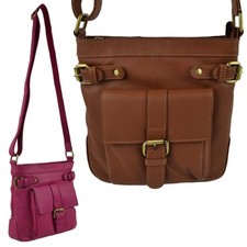 Ladies Soft Leather Cross Body