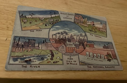 Comic humorous old postcard - comic, of
