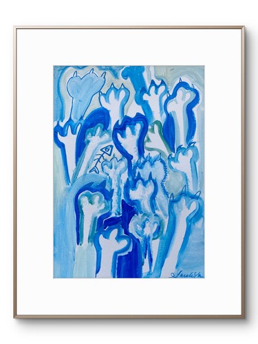 Neo expressionist cat paws - neo,