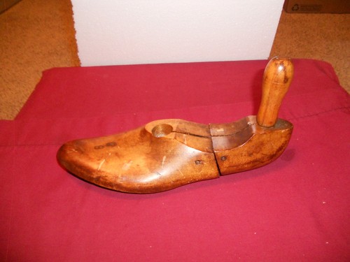 Vintage wooden shoe form