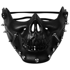 Steampunk Skull Half Face Mask