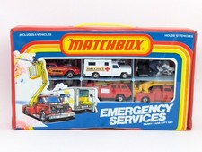 Matchbox Lesney Superfast Emergency Vehicles Carry Case Gift Set 