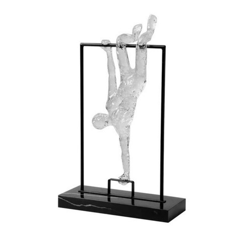 Sculpture with metal frame - with,