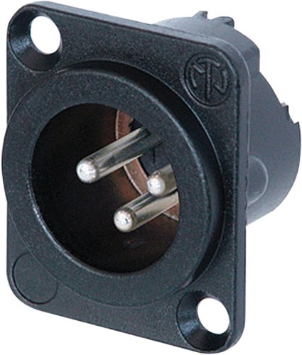 Neutrik male pin xlr - 3, chassis