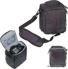 Navitech black camera bag for - black,